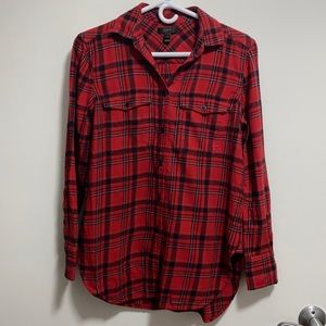 J.Crew Red & Black Flannel